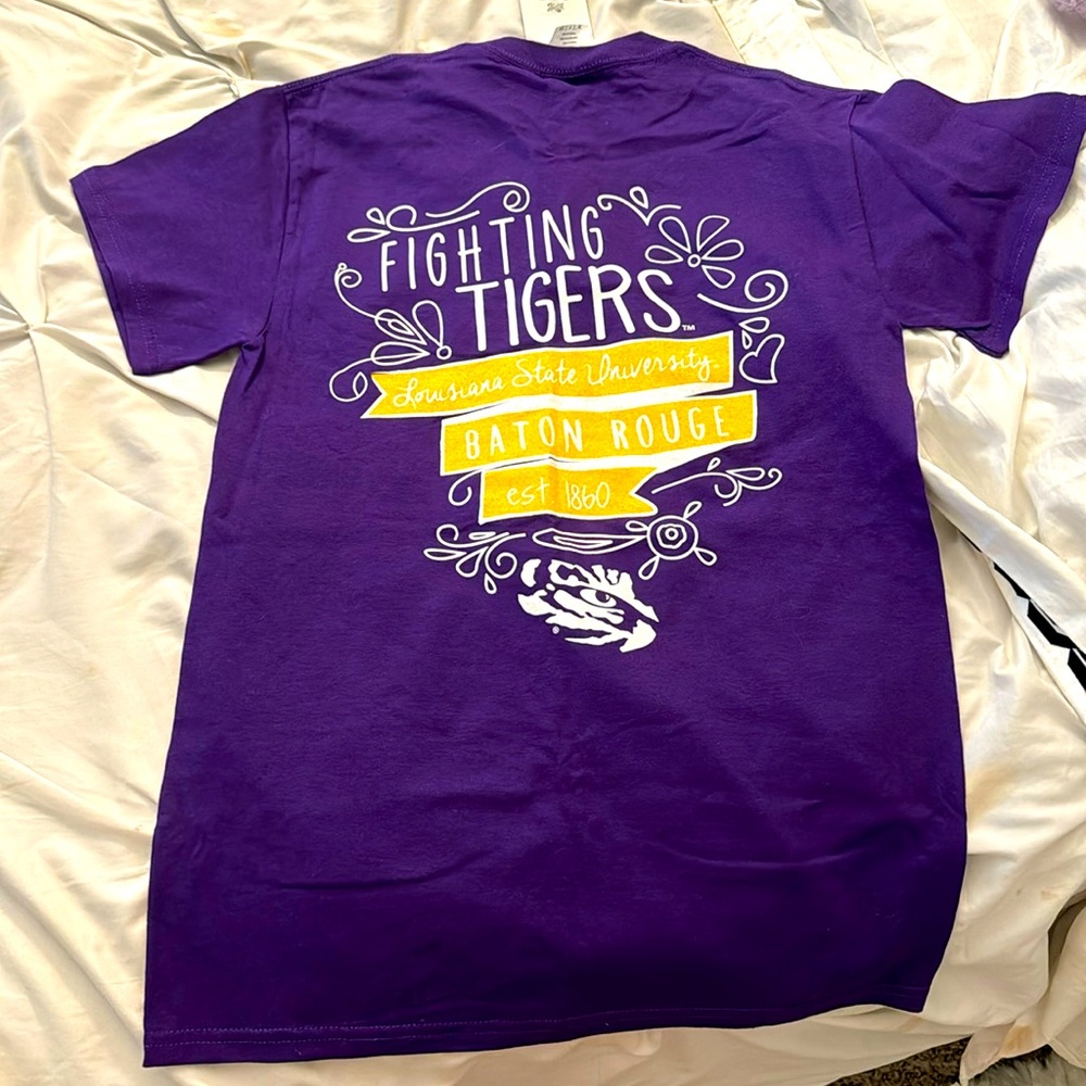 LSU Tigers Cotton Purple T-Shirt